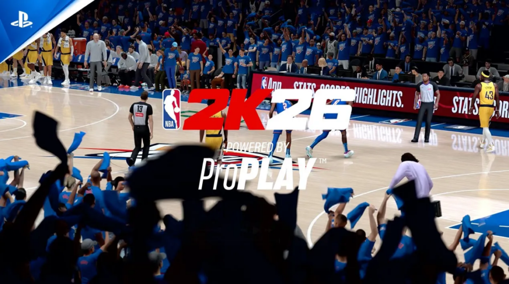 PS5 콘솔 화면에서 NBA 2K26