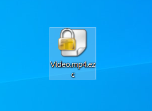 Windows 탐색기에서 ezc 확장자 파일을 선택한 화면