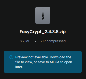 EasyCrypt 다운로드 화면