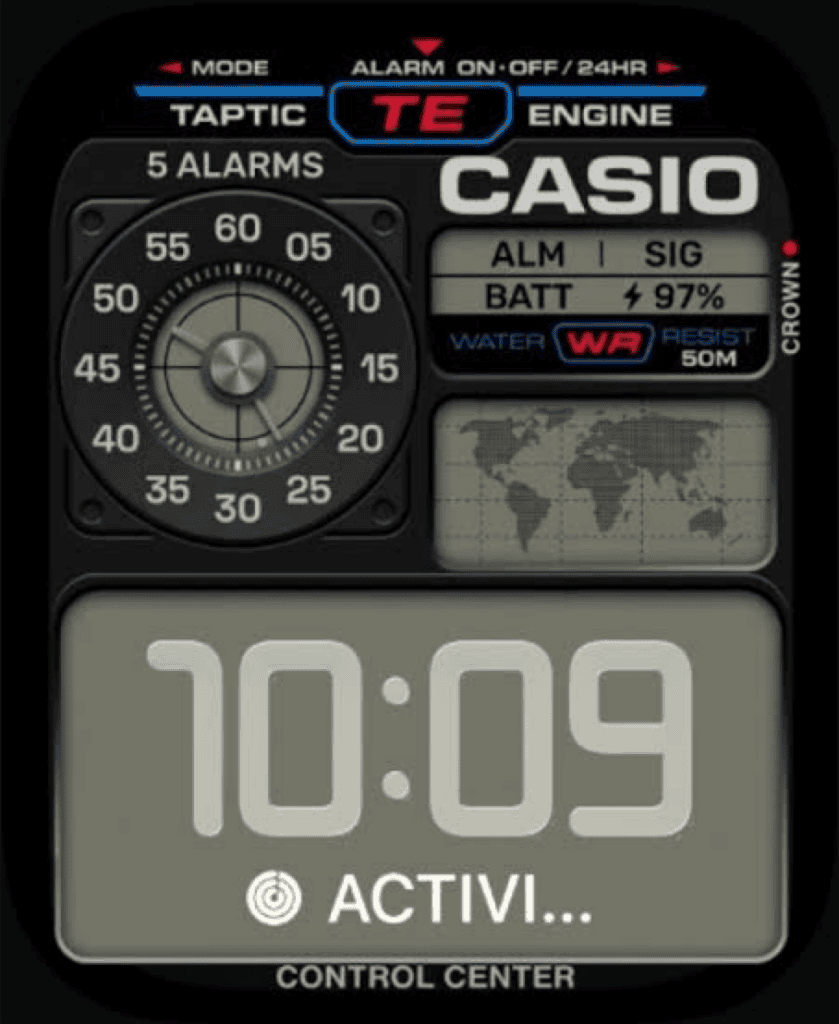 Casio Taptic Map