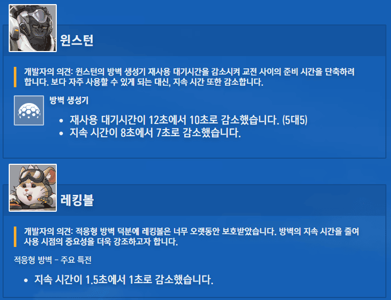 윈스턴 레킹볼 상향