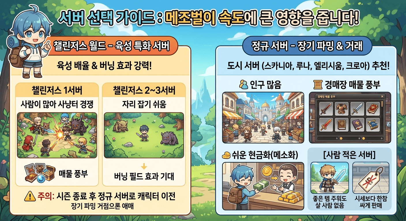 메이플 메소 버는 법