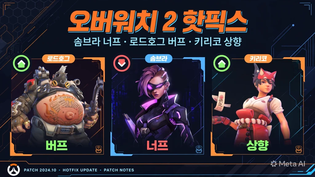 오버워치 2 핫픽스 핵심 요약